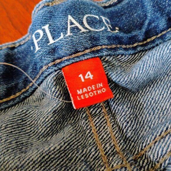 PLACE Blue Denim Shorts - Size: 14      (0971) - Picture 2 of 4